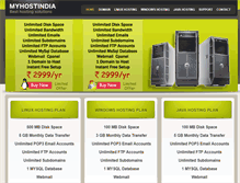Tablet Screenshot of myhostindia.com